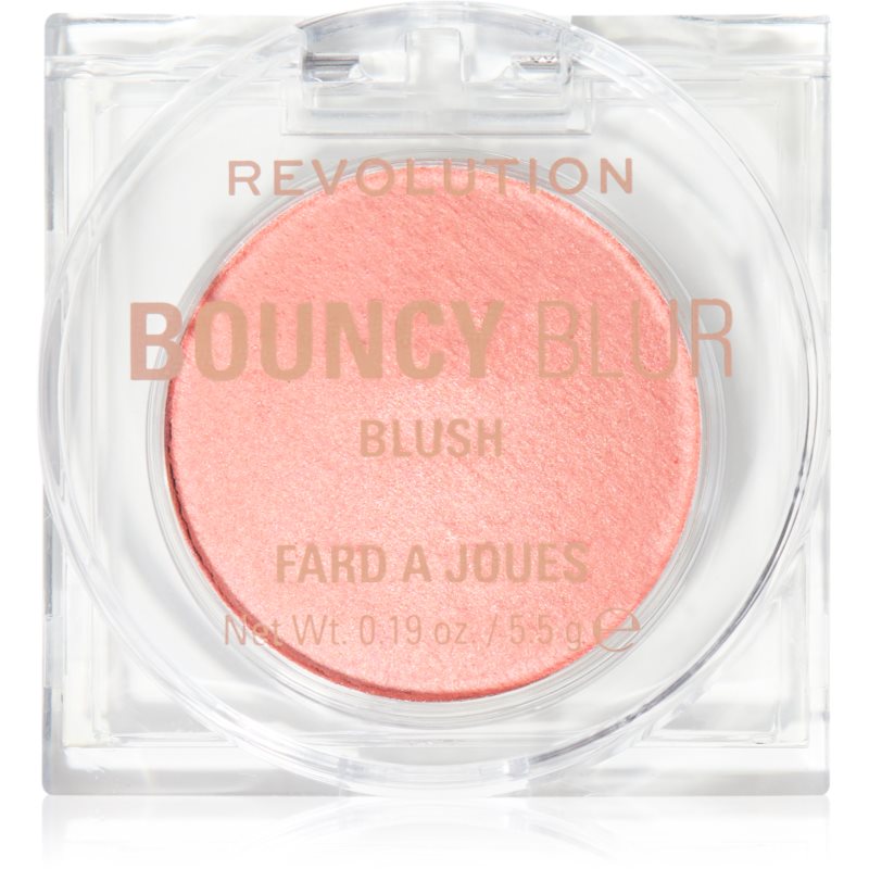 Revolution Bouncy Blur rozjasňujúca lícenka odtieň Light as a Cloud Peachy Pink 5.5 g